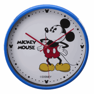 Mickey Mouse Blue 30cm Wall Analogue Clock Genuine Disney