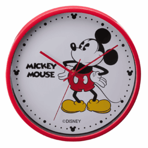Mickey Mouse Red 30cm Wall Analogue Clock Genuine Disney