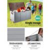 Gardeon Outdoor Storage Box 290L Lockable Organiser Garden Deck Shed Tool Brown