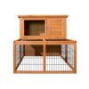 i.Pet Chicken Coop Rabbit Hutch 96cm x 96cm x 100cm Large Chicken Coop Run Wooden Cage Outdoor House