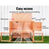 i.Pet Chicken Coop Rabbit Hutch 88cm x 40cm x 76cm Large Chicken Coop House Run Wooden Cage Outdoor