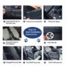 Brown Easy Install Dog Car Seat - Mesh Booster for Small Pets