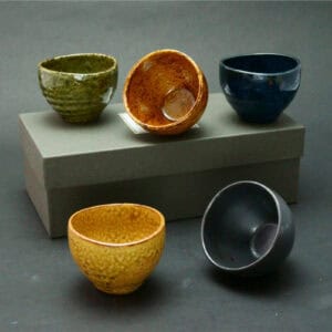 Hannari Japanese Tea Cup Set of 5