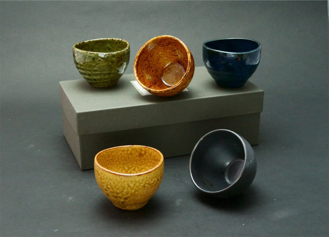Hannari Japanese Tea Cup Set of 5