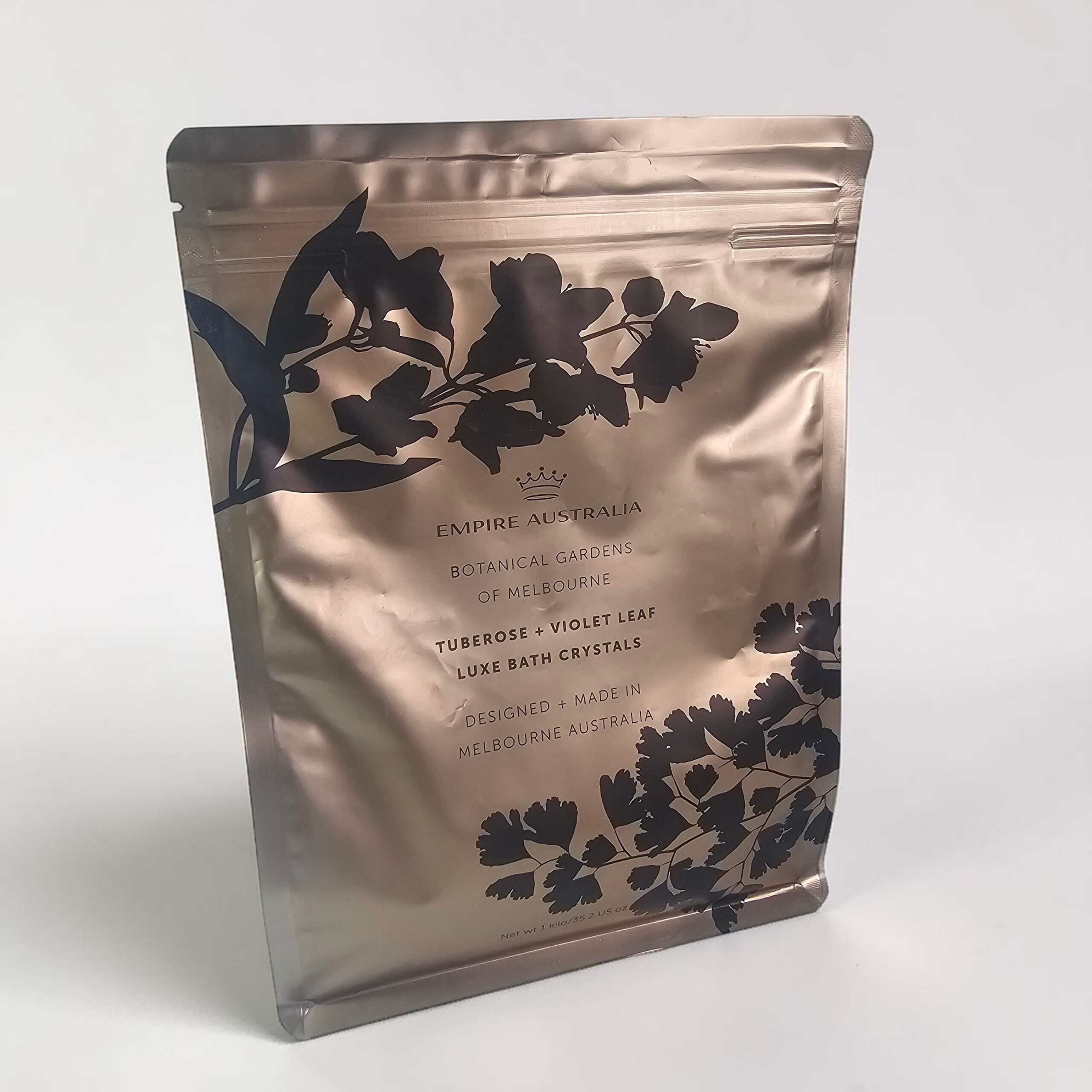 Botanical Gardens of Melbourne Tuberose & Violet Leaf Luxe Bath Crystals 1kg