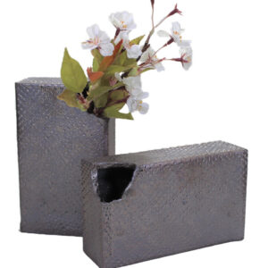 Shigaraki Two-Way Box Vase