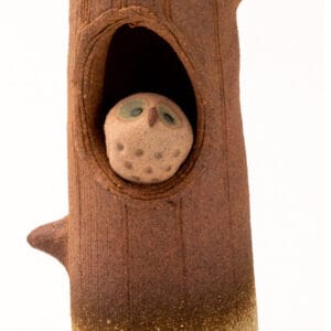 Shigaraki Owl Hollow Vase — Tall