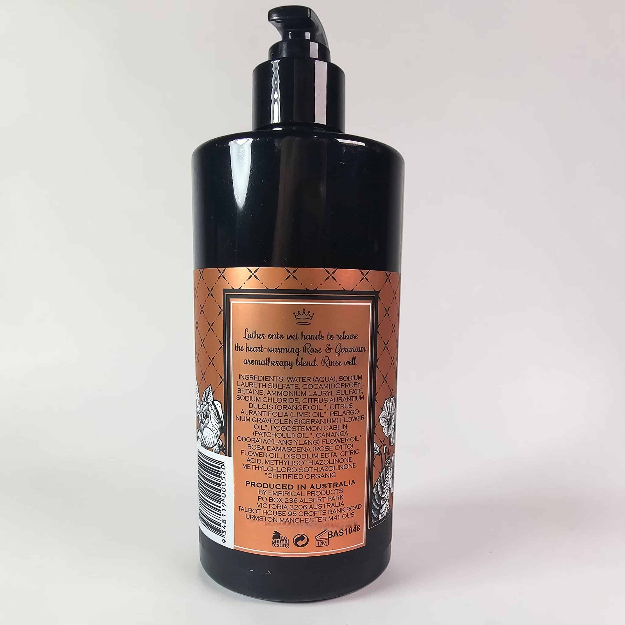 Botanicals Rose & Geranium Aromatherapy Hand Wash 500ml - Image 2