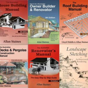 Collection of Australian house building and renovation manuals by Allan Staines.