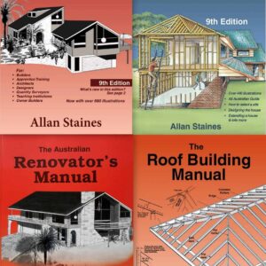 Collection of Australian house building and renovation manuals by Allan Staines.