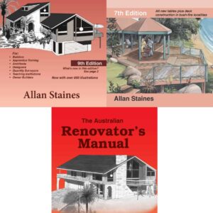 Collection of home building and renovation manuals by Allan Staines.
